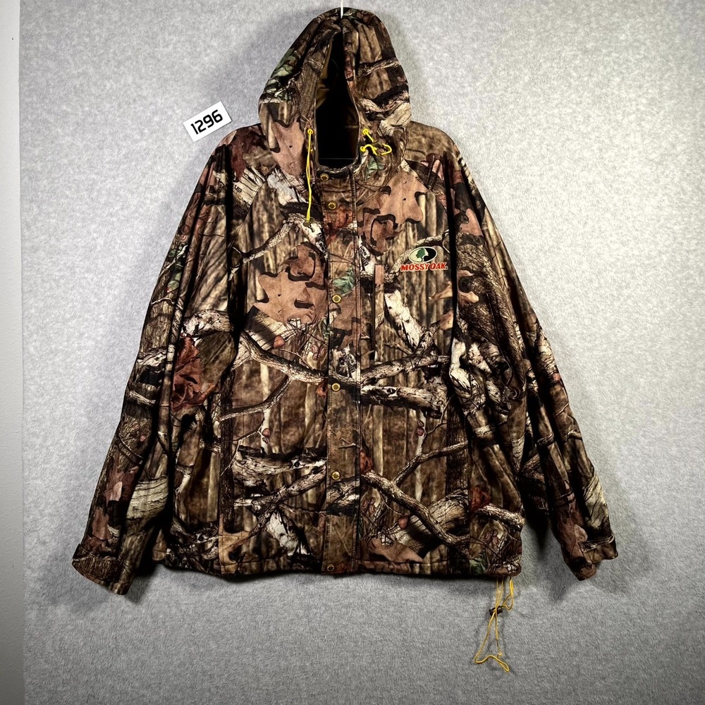 Mossy‎ Oak Break Up Infinity Jacket Mens 2XL Brown Camouflage Hunting Outdoor